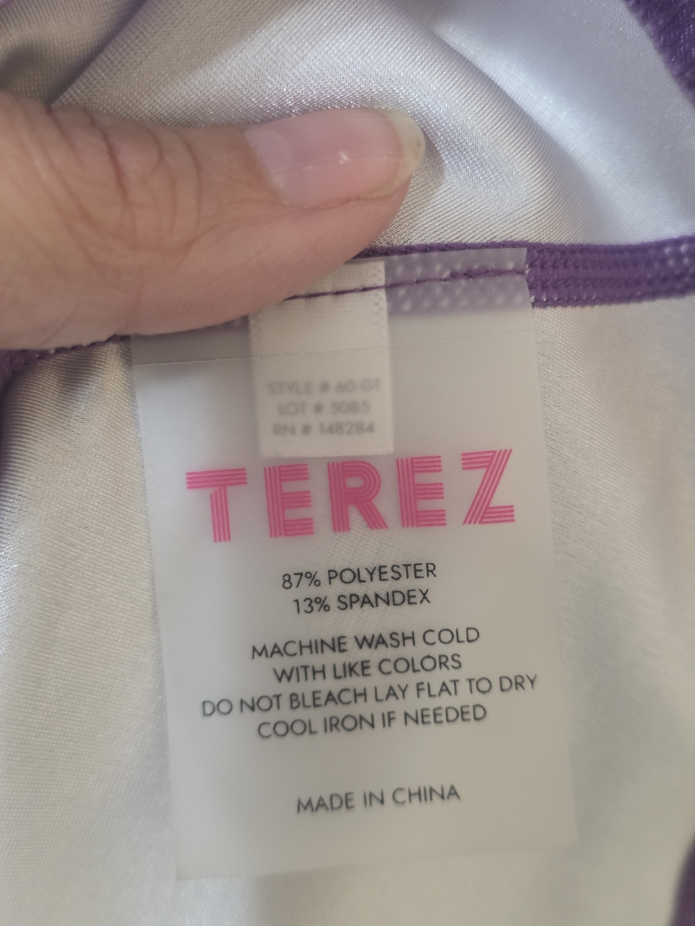 MLB Purple Tank Skater Dress with Multicolor TB Logo - Picture 8 of 9